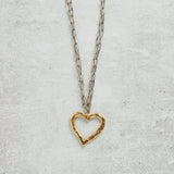 CV Designs OPEN HEART DROP NECKLACE - CVNOH