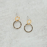 CV Designs 14K GOLD FILLED CIRCLE DROP EARRINGS - CVDC
