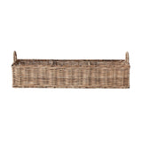 Creative Co-op HANDWOVEN RATTAN 3 SECTION BASKET
