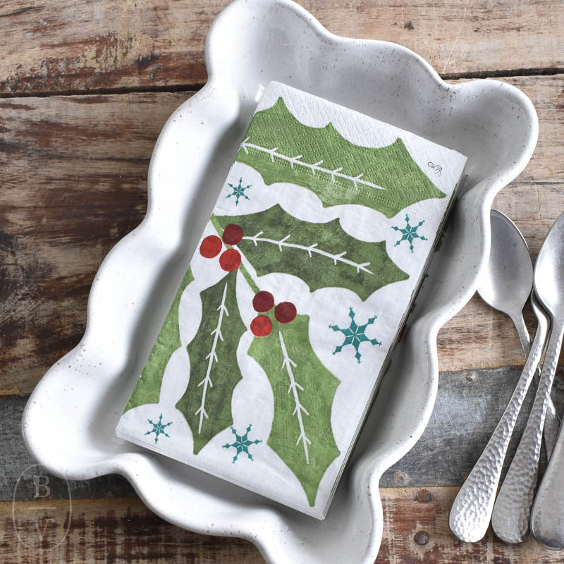 Etta B Pottery GUEST TOWEL HOLDER Eyelet White