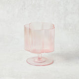Creative Co-op FLOWER SHAPED STEMMED WINE GLASS