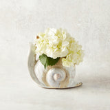 Creative Co-op STONEWARE SNAIL VASE