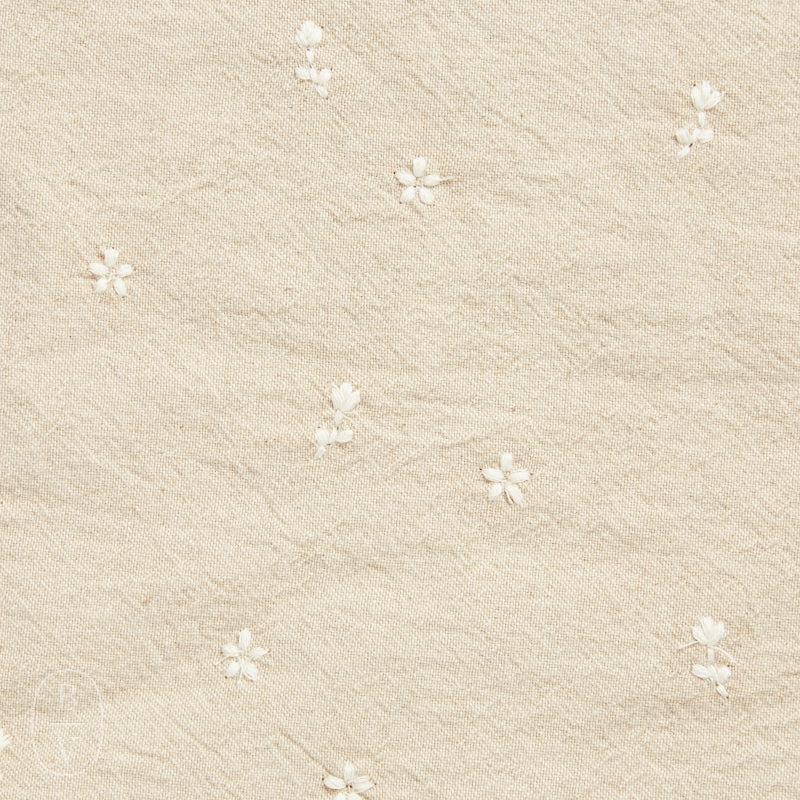 Creative Co-op EMBROIDERED FLOWERS TABLE RUNNER