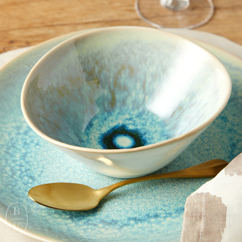 Simon Pearce BARRE CEREAL BOWL Lagoon
