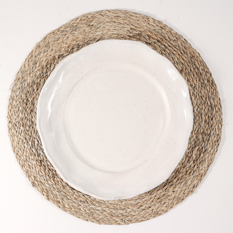 Etta B Pottery RIMMED ROUND DINNER PLATE