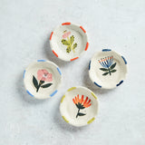 Creative Co-op HAND PAINTED FLOWER DISH