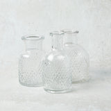 Creative Co-op PRESSED GLASS VASE
