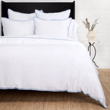 Pom Pom At Home LANGSTON BAMBOO SATEEN DUVET COVER SET French Blue