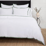 Pom Pom At Home LANGSTON BAMBOO SATEEN DUVET COVER SET Moss