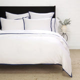 Pom Pom At Home LANGSTON BAMBOO SATEEN DUVET COVER SET Navy
