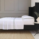 Pom Pom At Home LANGSTON BAMBOO SATEEN SHEET SET Moss