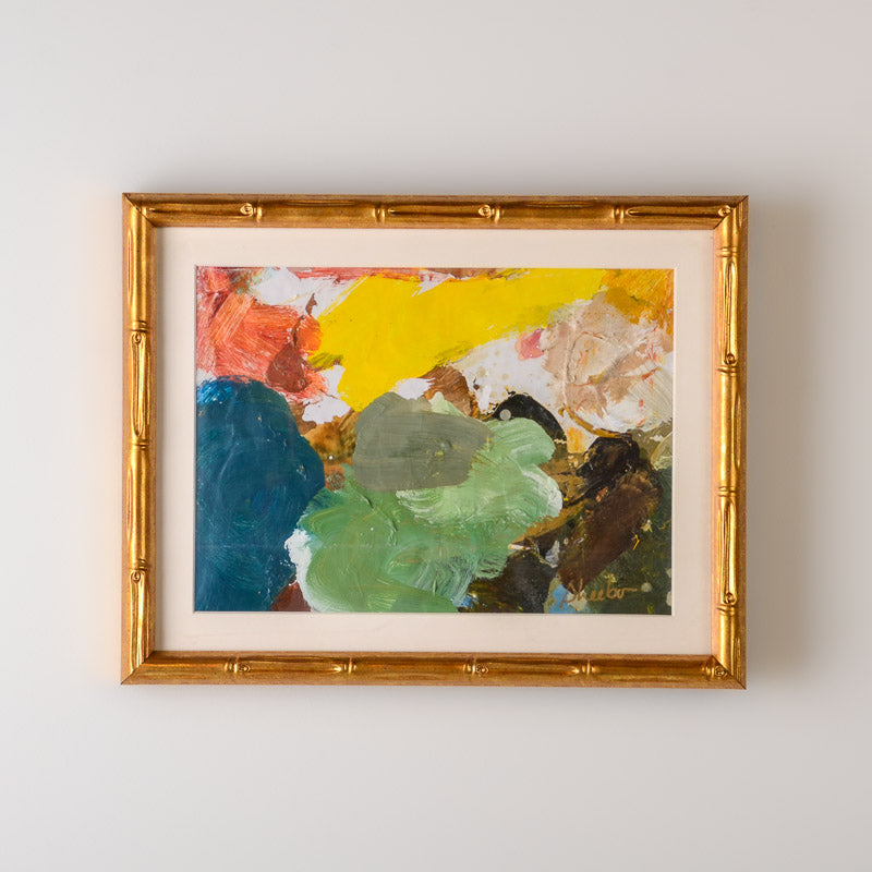FRAMED PALETTE SERIES 8X10 GOLD BAMBOO No 6