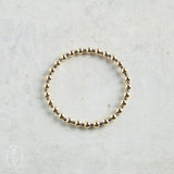 eNewton Design FACETED HEMATITE GRATEFUL PATTERN BEAD BRACELET Hematite 5mm