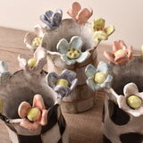 Dixie Pottery VASE NO 2 WITH 5 FLOWERS