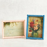 Creative Co-op BEADED PHOTO FRAME WITH VINTAGE IMAGE