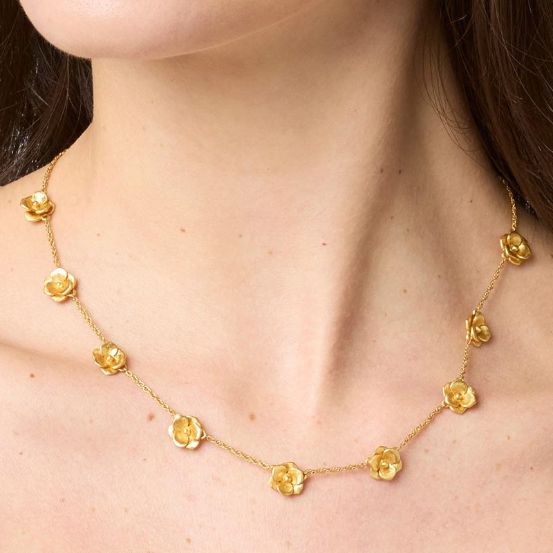 Julie Vos BLOOM DELICATE STATION NECKLACE