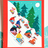 Chronicle Books WINTER SLEDDING 130PC PUZZLE ORNAMENT