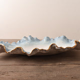Dixie Pottery FREE FORM 24K GOLD RIM