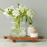Europe 2 You NORMANDY WOOD RISER FOOTED TRAY