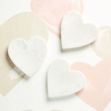 Creative Co-op MARBLE HEART DISH