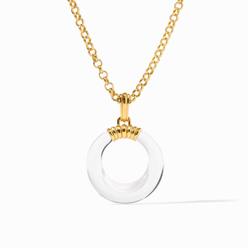 Julie Vos MADISON STATEMENT PENDANT Clear Acrylic