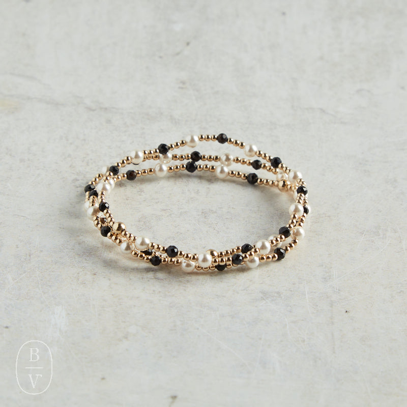 eNewton Design PEARL SINCERITY PATTERN BEAD BRACELET