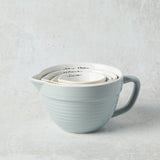 Creative Co-op STONEWARE BATTER BOWL SHAPED MEASURING CUPS SET