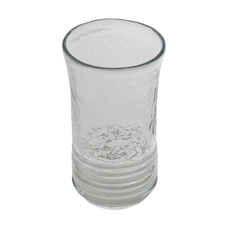 Creative Co-op HAND BLOWN RIBBED DRINKING GLASS