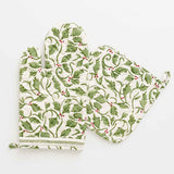 Pomegranate HOLLY BERRY OVEN MITT SET OF 2