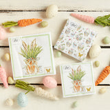 Boston International CARROT BUNNY COCKTAIL NAPKINS