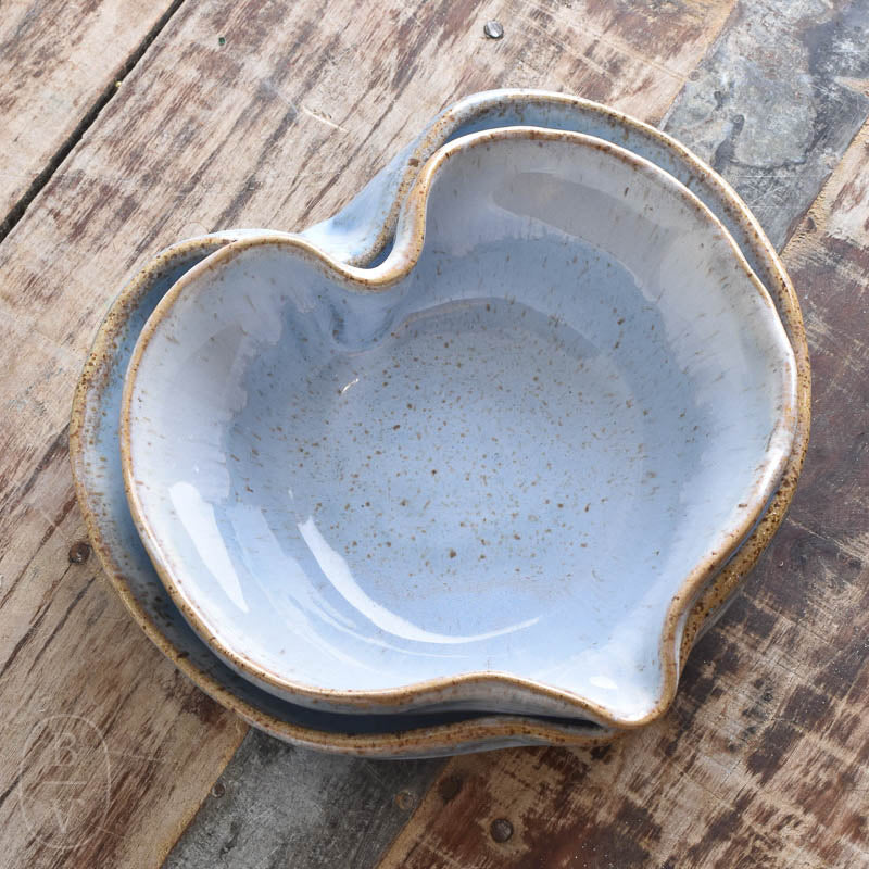 Etta B Pottery NESTING HEART BOWL Wisteria