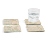 Two's Company AMAZONITE COASTERS SET OF 4