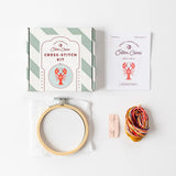 Cotton Clara Craft Kits and Supplies LOBSTER CROSS STITCH KIT