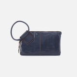 Hobo SABLE WRISTLET Blue Stone Polished Leather