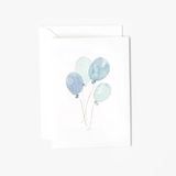 Emily Lex Studio BLUE BALLOONS MINI ENCLOSURE NOTECARD