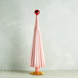 Cody Foster LARGE PLEATED TREES WITH BALL TOPPER Pink Red Large