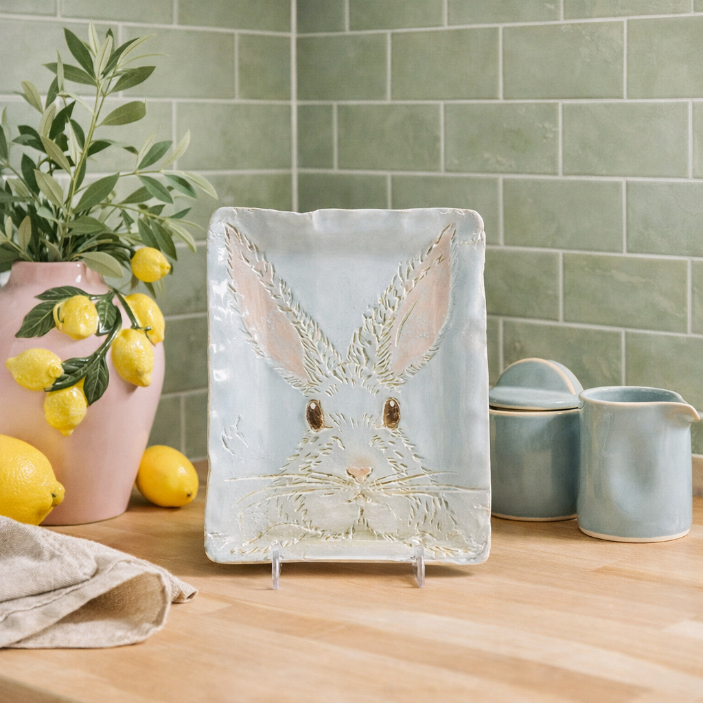 Dixie Pottery BUNNY TRAY
