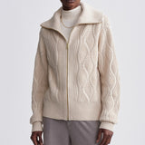 Varley LANDO FULL ZIP KNIT Birch