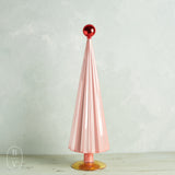 Cody Foster LARGE PLEATED TREES WITH BALL TOPPER Pink Red Small
