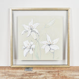 By Lacey CHARCOAL AND ACRYLIC LILLIES 2