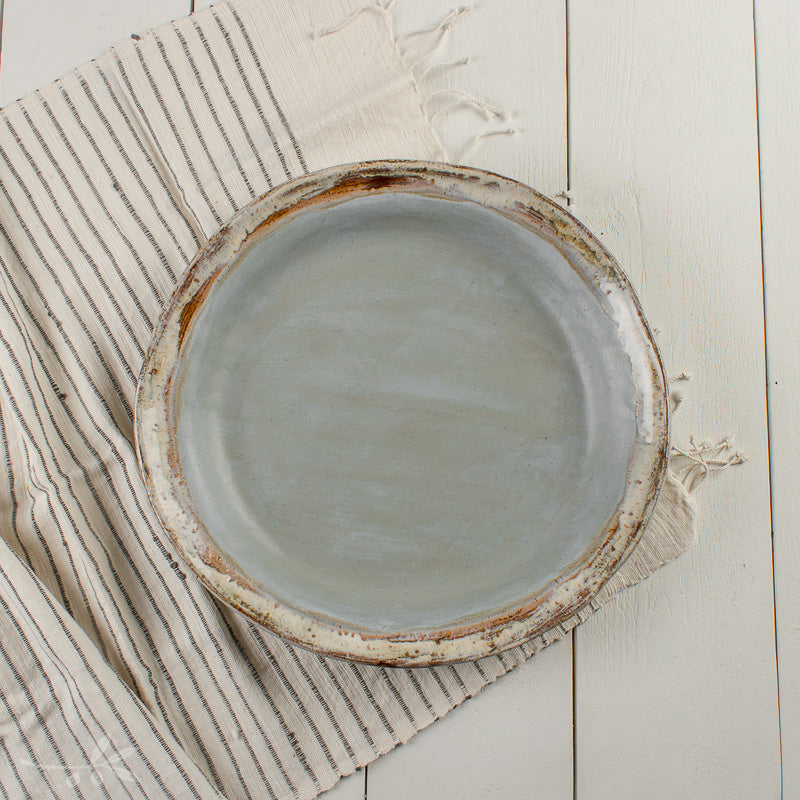 Etta B Pottery SIMPLY LARGE ROUND PLATTER 13 Peaceful