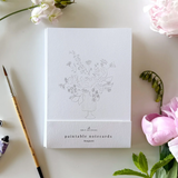 Emily Lex Studio BOUQUETS PAINTABLE WATERCOLOR NOTECARD SET