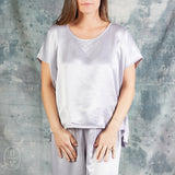 PJ Harlow ROXXY SATIN TEE Lavender