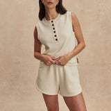 Varley MARLA BUTTON PLACKET TANK