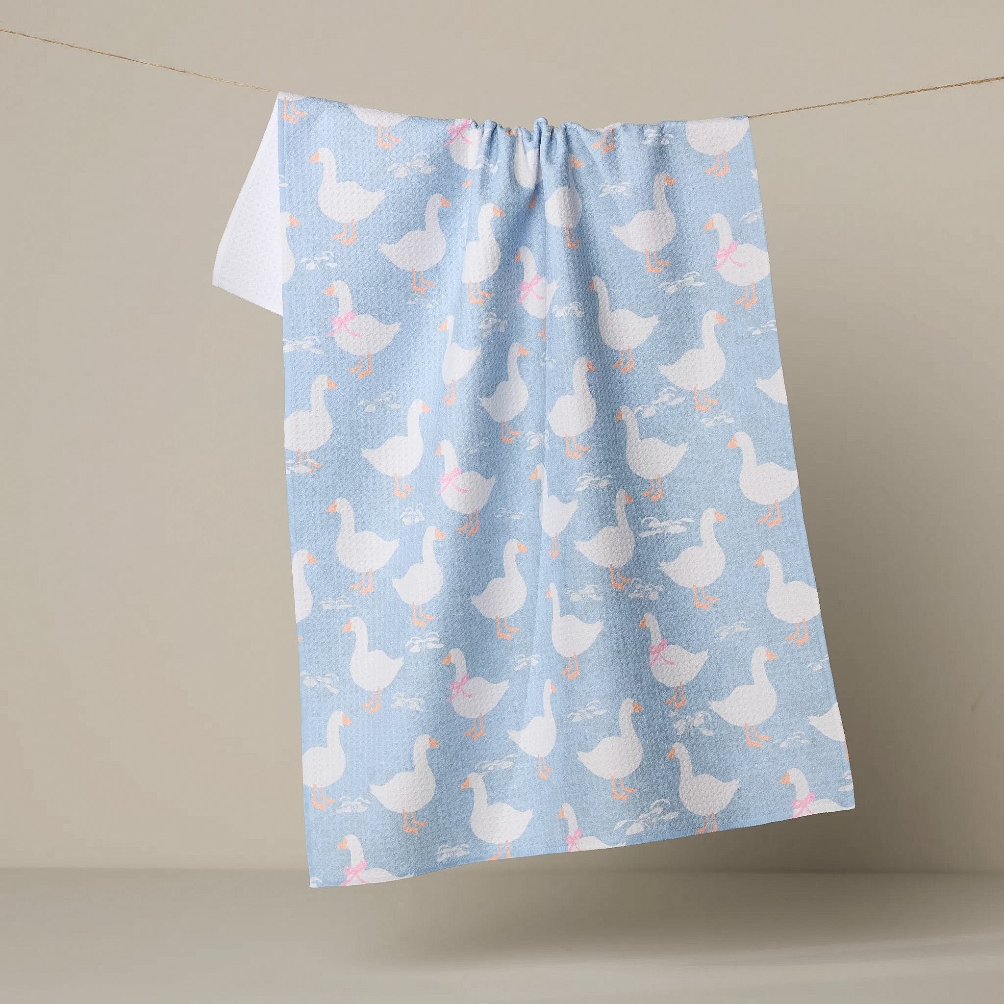 Geometry DUCK TRAIL TEA TOWEL