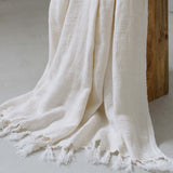 Pom Pom At Home MONTAUK THROW Cream 50x60