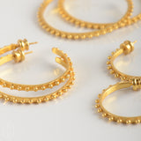 Julie Vos SOHO GOLD HOOP EARRINGS