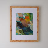 FRAMED PALETTE SERIES 11X14 LACQUER BURL WOOD No 1