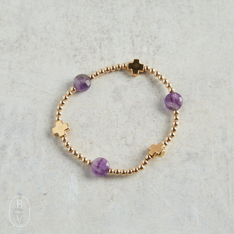 eNewton Design SIGNATURE CROSS ADMIRE PATTERN BRACELET