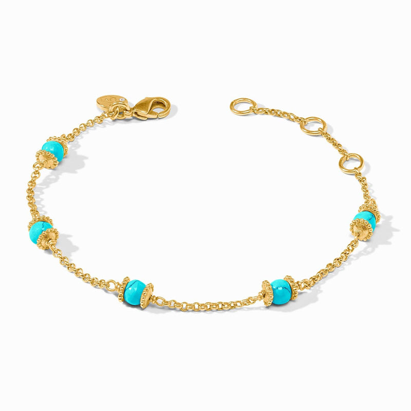 Julie Vos HYDRA DELICATE BRACELET Turquoise Blue